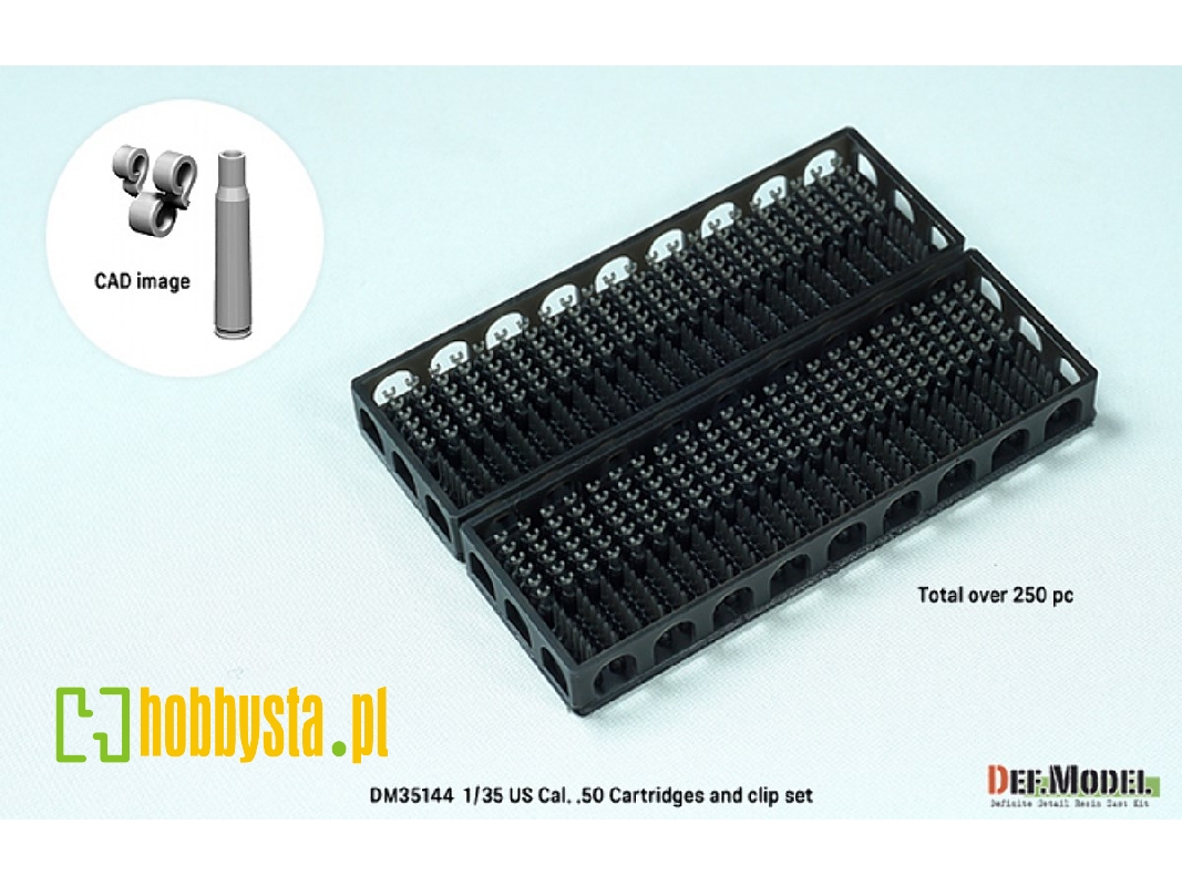 Us Cal. .50 Cartridges And Clip Set (Over 250 Cartridges And Clip Parts)