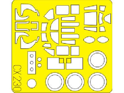  B-25J solid nose 1/72 - Hasegawa - masks - image 1