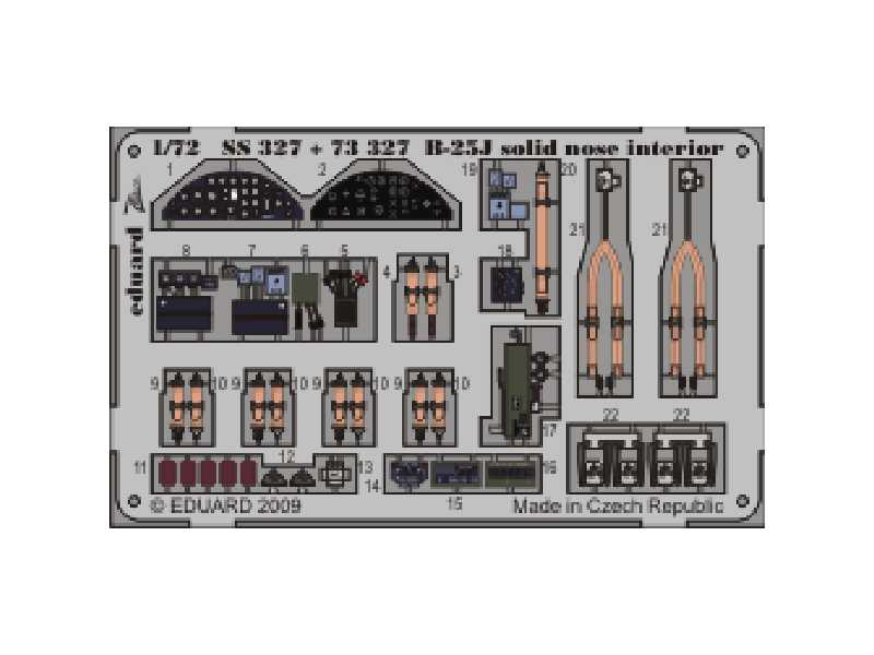 B-25J solid nose interior S. A. 1/72 - Hasegawa - image 1