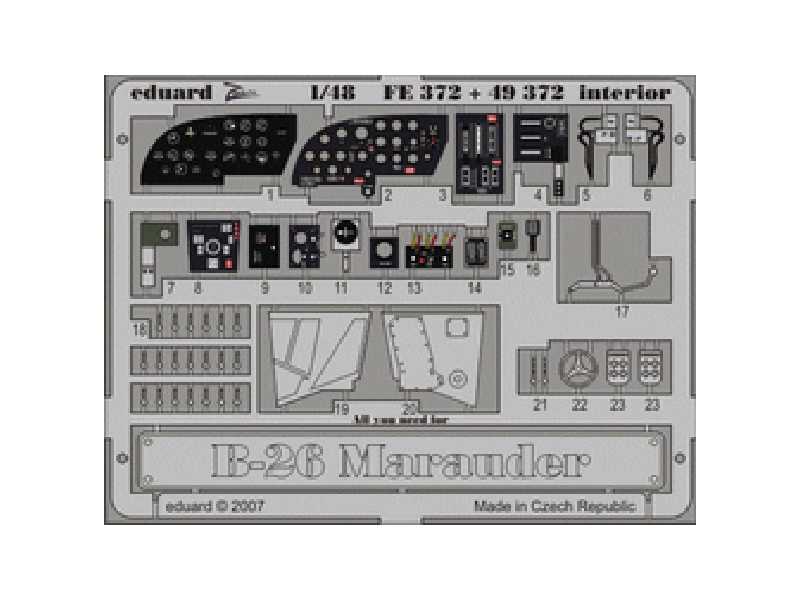 B-26 interior 1/48 - Monogram - - image 1