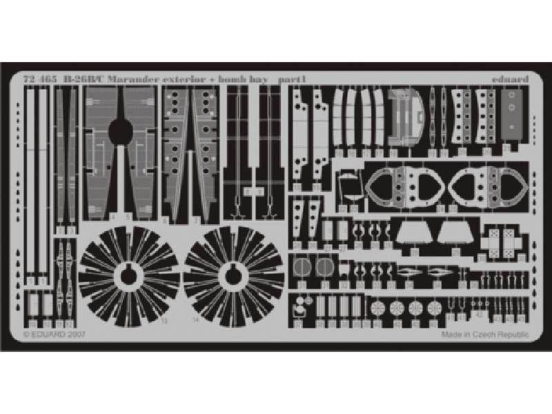 B-26B/ C/F/ G exterior + bomb bay 1/72 - Hasegawa - image 1