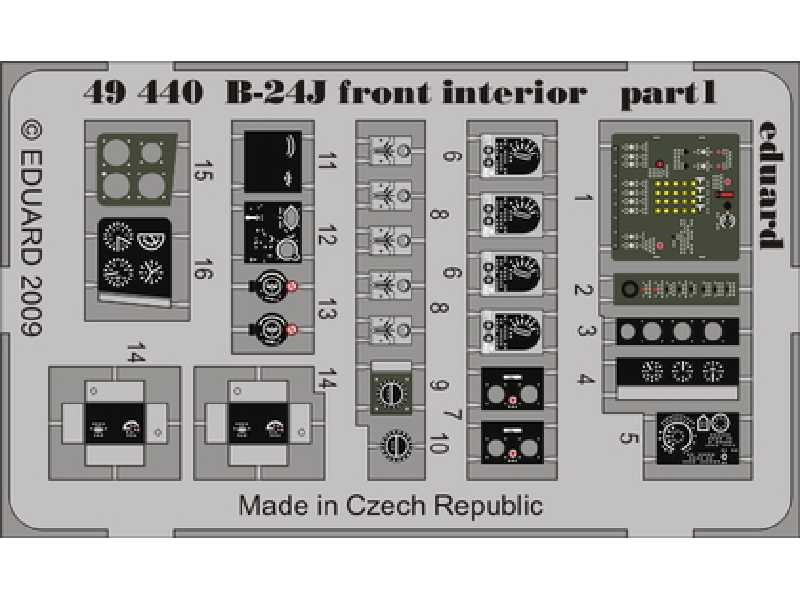 B-24J front interior 1/48 - Monogram - image 1