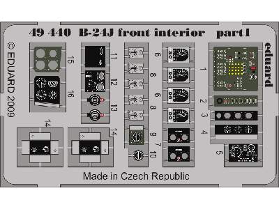 B-24J front interior 1/48 - Monogram - image 2