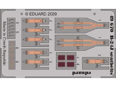 B-24J seatbelts 1/48 - Monogram - image 1