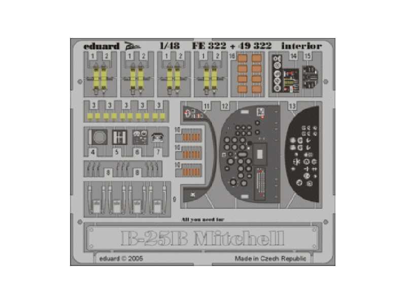 B-25B interior 1/48 - Accurate Miniatures - - image 1