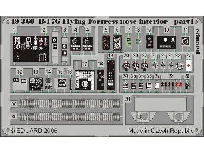 B-17G nose interior 1/48 - Monogram - image 2