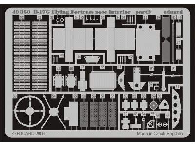 B-17G nose interior 1/48 - Monogram - image 3