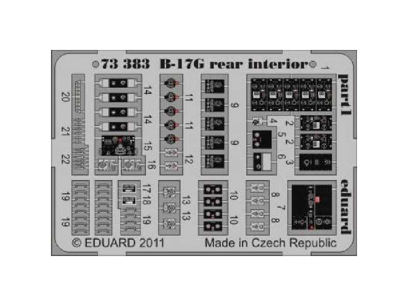 B-17G rear interior 1/72 - Revell - image 1