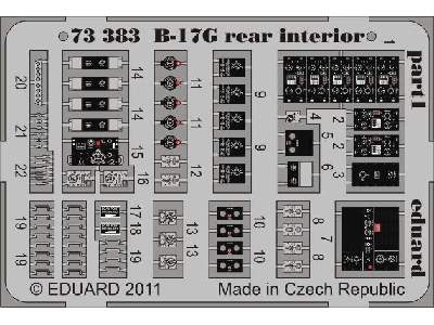 B-17G rear interior 1/72 - Revell - image 2