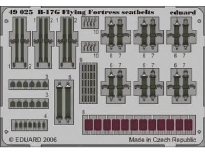 B-17G seatbelts 1/48 - Monogram - image 1