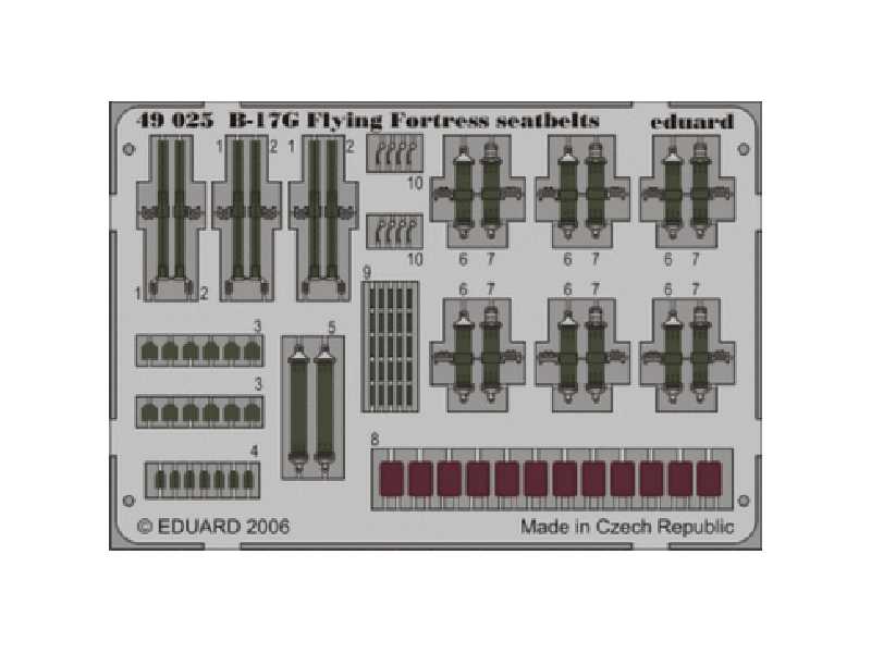 B-17G seatbelts 1/48 - Monogram - image 1