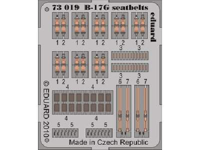 B-17G seatbelts 1/72 - Revell - image 1