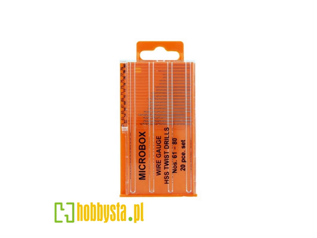 Modelcraft 20 Pce Microbox Drill Set (No.61 - 80) - image 1