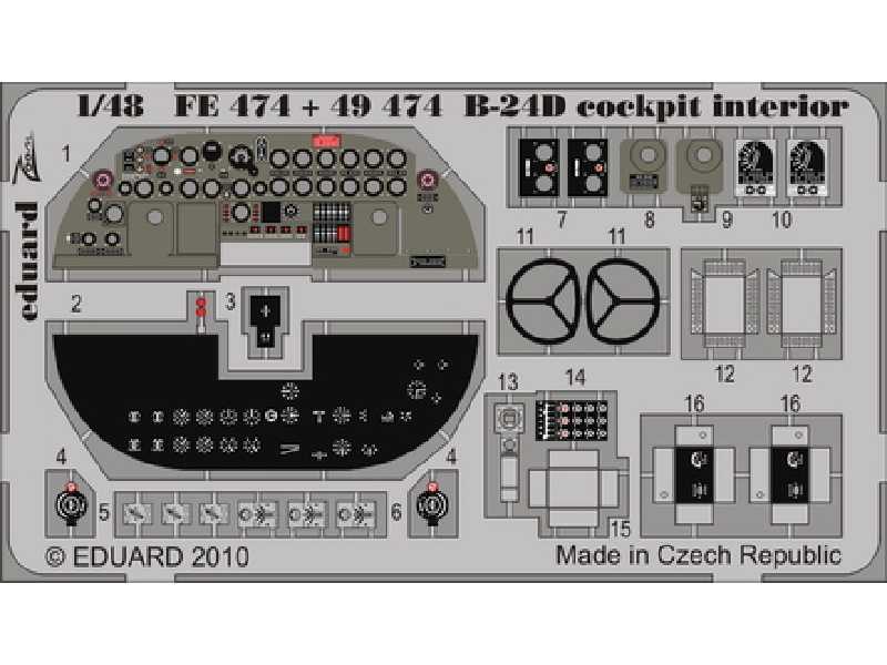 B-24D cockpit interior S. A. 1/48 - Monogram - - image 1