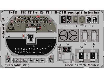 B-24D cockpit interior S. A. 1/48 - Monogram - image 2