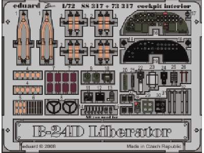 B-24D cockpit interior S. A. 1/72 - Hasegawa - image 1