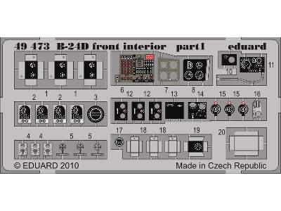 B-24D front interior 1/48 - Monogram - image 2