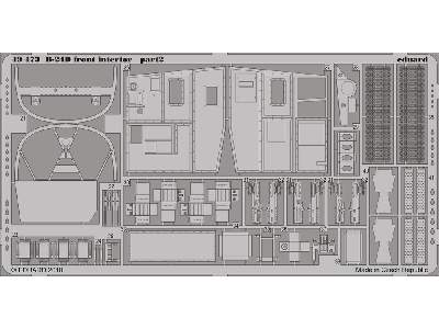 B-24D front interior 1/48 - Monogram - image 3