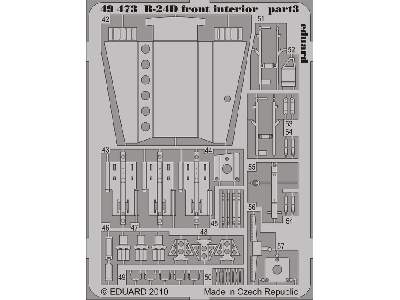 B-24D front interior 1/48 - Monogram - image 4