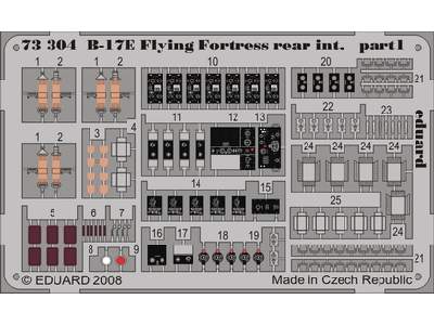 B-17E/ F rear interior S. A. 1/72 - Academy Minicraft - image 1