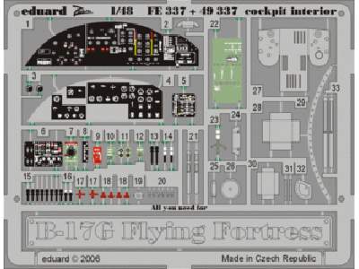 B-17G cockpit 1/48 - Monogram - - image 1