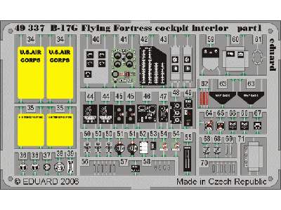 B-17G cockpit interior 1/48 - Monogram - image 3