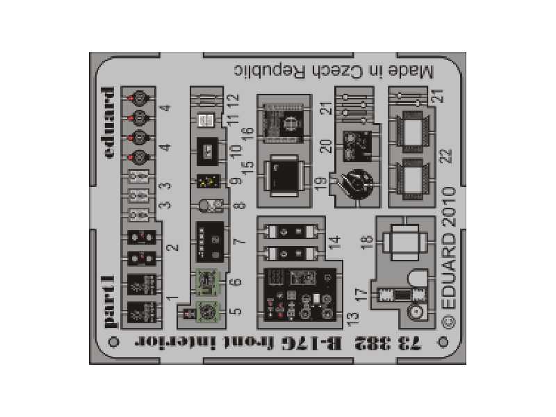 B-17G front interior 1/72 - Revell - image 1