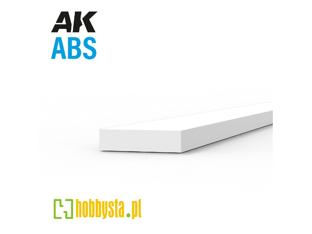 Abs Opaque Strip 0.75 X 3.00 X 350mm - 1 Piece - image 1 Abs Opaque Strip 0.75 X 3.00 X 350mm - 1 Piece - image 1