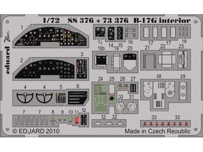 B-17G interior S. A. 1/72 - Revell - image 1