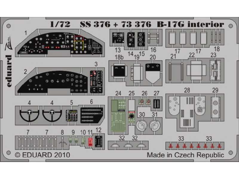 B-17G interior S. A. 1/72 - Revell - image 1