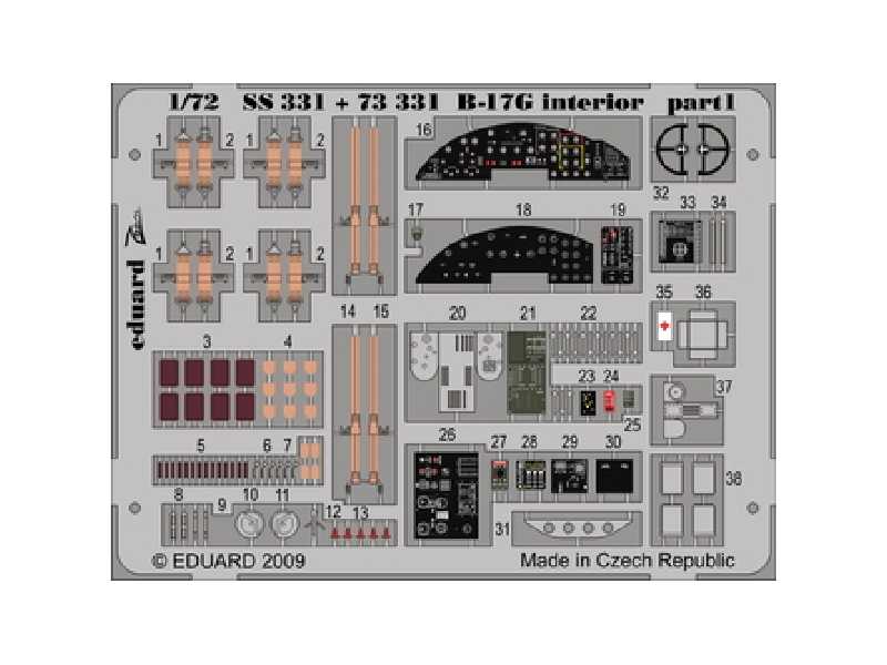 B-17G interior S. A. 1/72 - Academy Minicraft - image 1