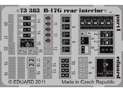 B-17G interior S. A. 1/72 - Academy Minicraft - image 1