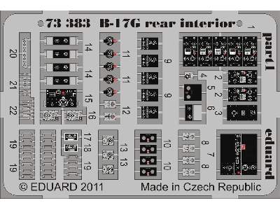 B-17G interior S. A. 1/72 - Academy Minicraft - image 2