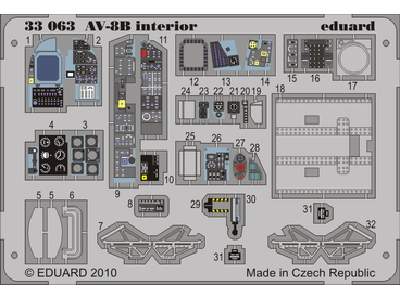 AV-8B interior S. A. 1/32 - Trumpeter - image 1