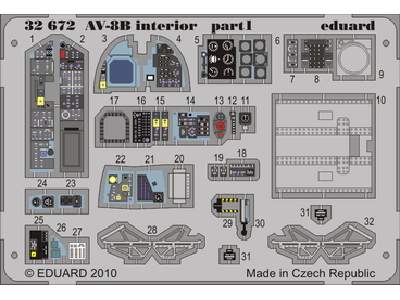 AV-8B interior S. A. 1/32 - Trumpeter - image 1