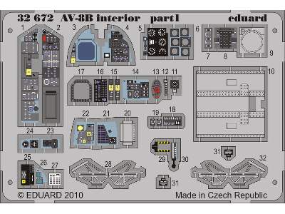 AV-8B interior S. A. 1/32 - Trumpeter - image 2