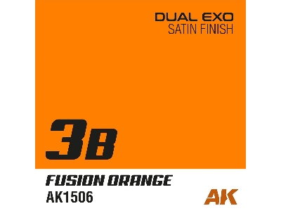 Ak1506 Fusion Orange Satin (Dual Exo 3b) - image 1