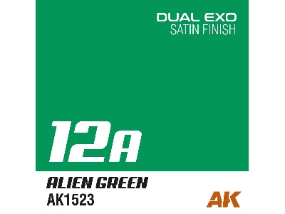 Ak1523 Alien Green Satin (Dual Exo 12a) - image 1