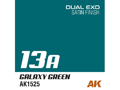 Ak1525 Galaxy Green Satin (Dual Exo 13a) - image 1