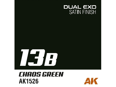 Ak1526 Chaos Green Satin (Dual Exo 13b) - image 1