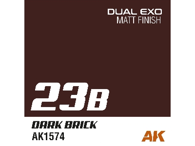 Ak1574 Dark Brick Satin Matt (Dual Exo 23b) - image 2