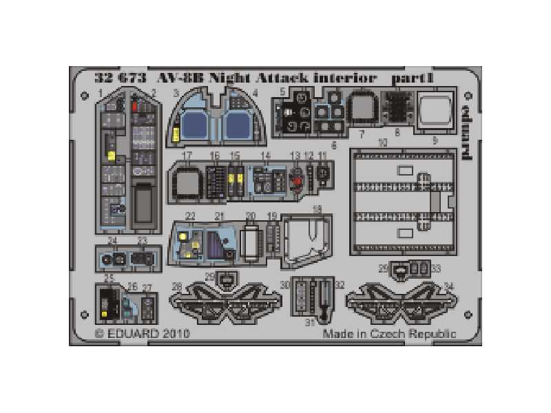 AV-8B Night Attack interior S. A. 1/32 - Trumpeter - image 1