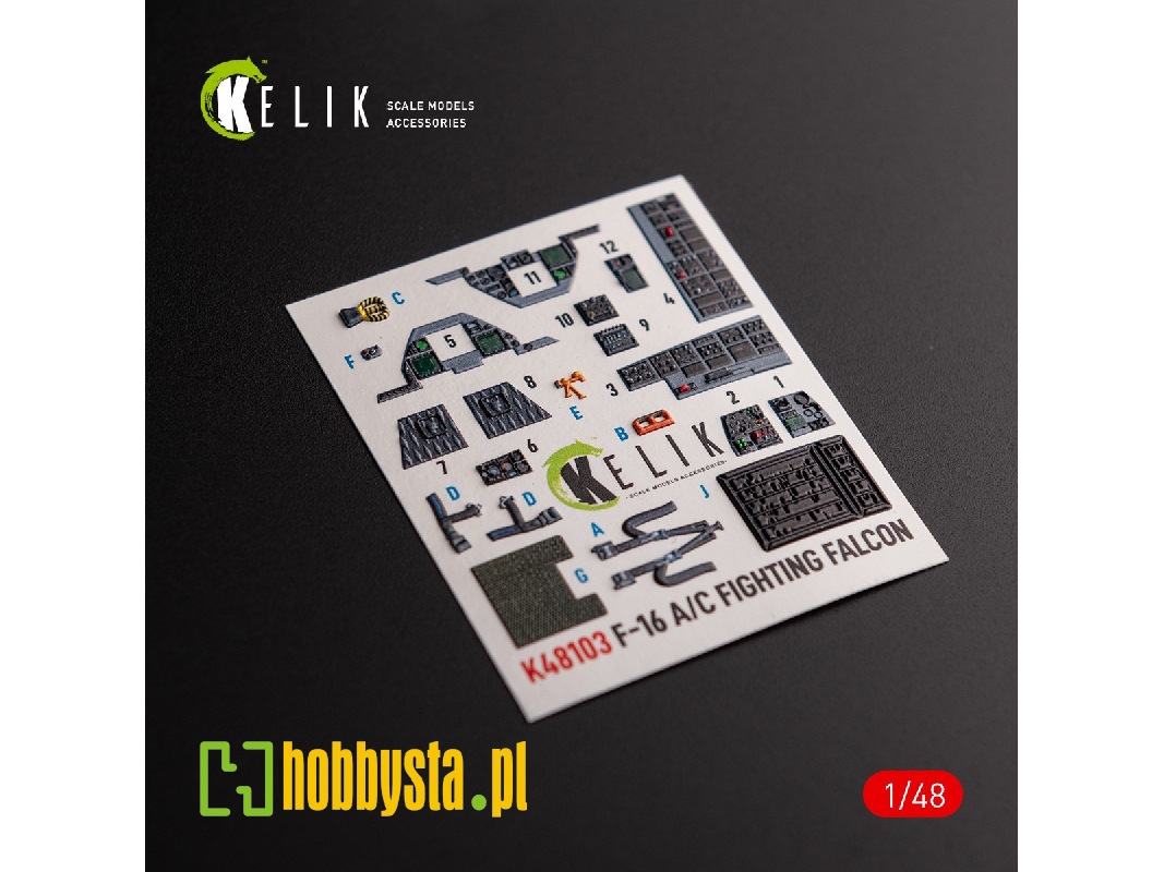 F-16a/C - Interior 3d Decals For Academy Kit - image 1 F-16a/C - Interior 3d Decals For Academy Kit - image 1