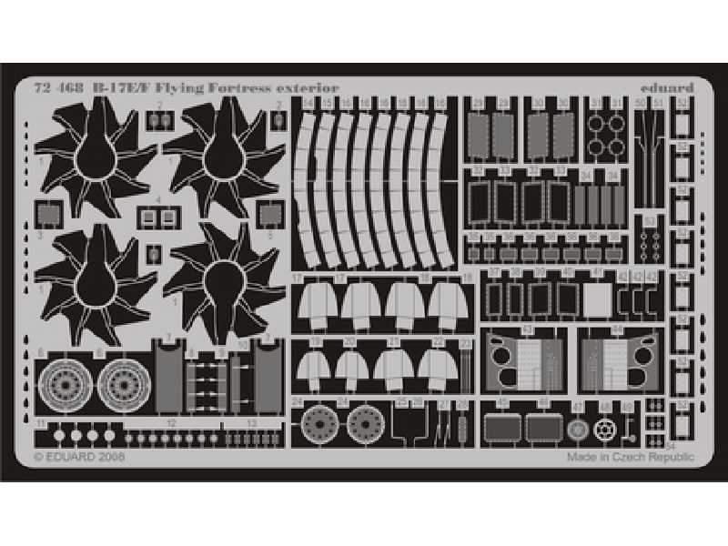 B-17E/ F exterior 1/72 - Academy Minicraft - image 1