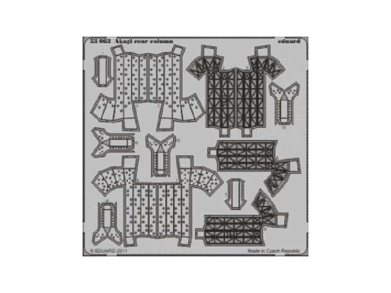 Akagi rear column  1/350 1/350 - Hasegawa - image 1