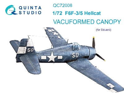 Grumman F6f-3/5 Hellcat - Vacuumed Clear Canopy For (Eduard Kits) - image 2