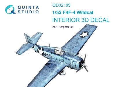 Grumman F4f-4 Wildcat - 3d-printed & Coloured Interior (For Trumpeter Kits) - image 2