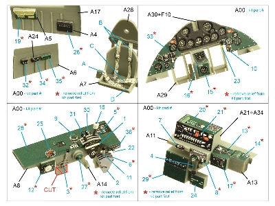 Grumman F4f-4 Wildcat - 3d-printed & Coloured Interior (For Trumpeter Kits) - image 10