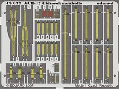 ACH-47 Chinook seatbelts 1/48 - Italeri - image 1