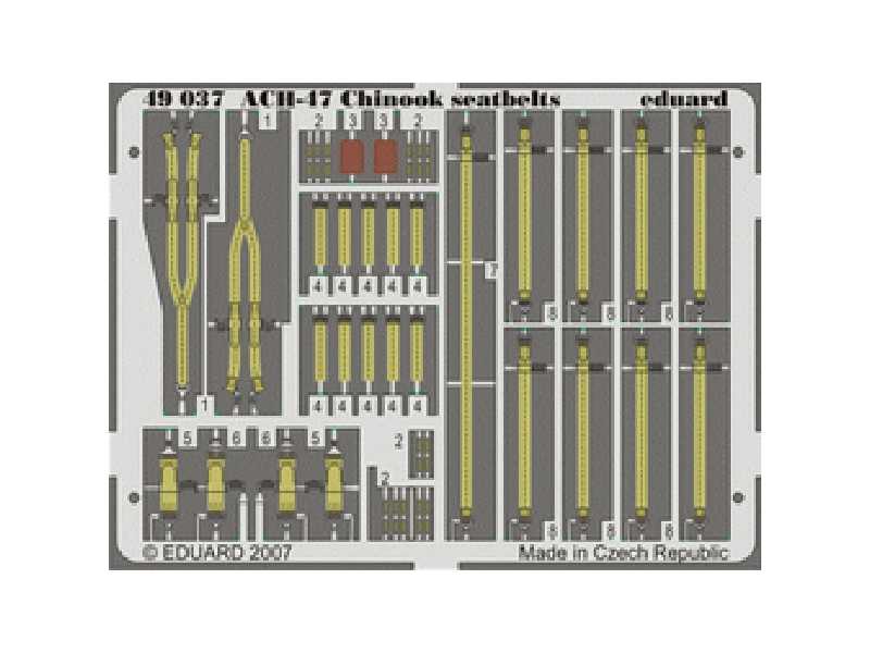 ACH-47 Chinook seatbelts 1/48 - Italeri - image 1